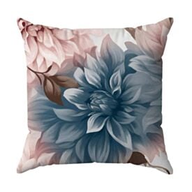 Almofada Decorativa 45X45cm Havan Casa - Floral Azul e Rosa