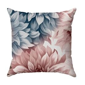 Almofada Decorativa 45X45cm Havan Casa - Floral Azul e Rosa