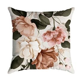 Almofada Decorativa 45X45cm Havan Casa - Fores Rose e Off