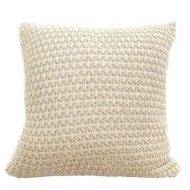 Almofada Decorativa de Tricot Vancouver 43X43cm Havan Casa - Areia