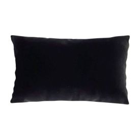 Almofada para Sofá 30X50 cm Veludo Italiano Havan Casa - Preto