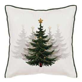 Almofada Elegance Linho Natal 48X48cm Havan Casa - Árvore