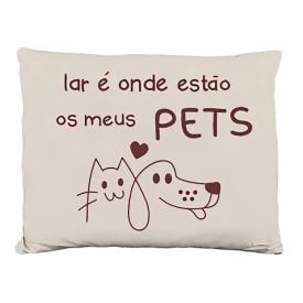 Almofada Funny 35X45 cm Animais Havan Casa - Bege Pets