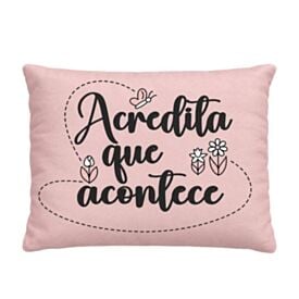 Almofada Funny 35X45cm Havan Casa - Rosa Acredita