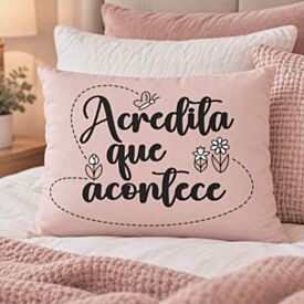 Almofada Funny 35X45cm Havan Casa - Rosa Acredita