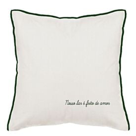 Almofada Linho Elegance Estampada 48X48cm Havan Casa - Amor Verde