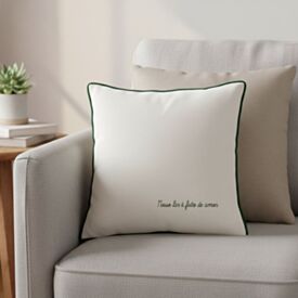 Almofada Linho Elegance Estampada 48X48cm Havan Casa - Amor Verde