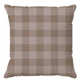 Almofada Elegance Linho Estampada 48X48cm Havan Casa - XADREZ TAUPE