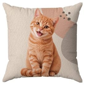 Almofada Decorativa 43X43cm Pets Havan Casa - Gato Geo