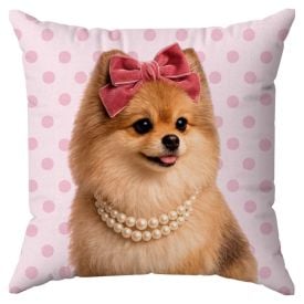 Almofada Decorativa 43X43cm Pets Havan Casa - Lulu Rosa