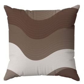 Almofada Veludo Estampado 48X48 Havan Casa - GEOMETRICO MARROM