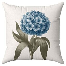 Almofada Veludo Estampado Verão 48X48cm Havan Casa - Hortência Azul