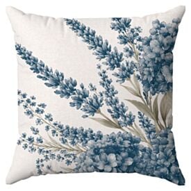 Almofada Veludo Estampado Verão 48X48cm Havan Casa - Lavanda Azul