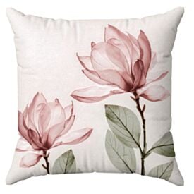 Almofada Veludo Estampado Verão 48X48cm Havan Casa - Flores Rosa