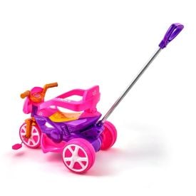Andador Triciclo Princesa - Usual Brinquedo - Haste para Empurrar