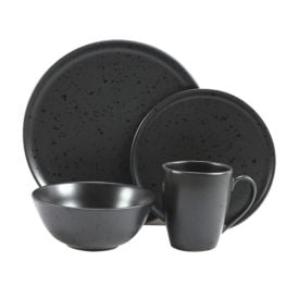 Jogo De Jantar Cer&acirc;mica Naturalle Havan Casa 16 Pe&ccedil;as - Preto