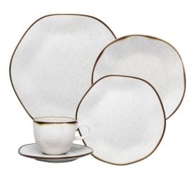 Aparelho De Jantar Ryo Maresia Oxford 20 P&ccedil;s - Porcelana