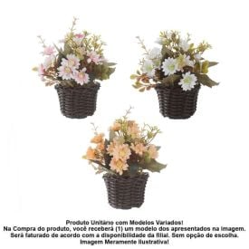 Arranjo Margarida Florarte 20 cm - Sortido