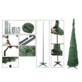 Árvore De Natal Cone 1,50M Com 150 Leds Branco Quente Havan Casa - Verde 