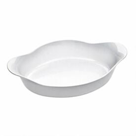 Assadeira Oval Opaline Marinex 1,4 Litros - Branco