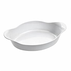 Assadeira Oval Opaline Marinex 1,4 Litros - Branco