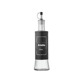 Azeiteiro De Vidro Hauskraft 310 Ml - Preto 