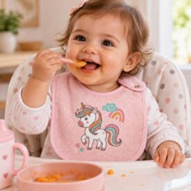Babador Infantil Estampado com Forro Havan Baby - Unicórnio