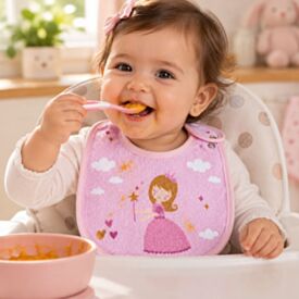 Babador Infantil Estampado com Forro Havan Baby - Princesa