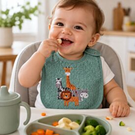 Babador Infantil Estampado com Forro Havan Baby - Selva