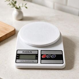 Balança de Cozinha Digital Suporta até 10Kg Havan Casa - Branco