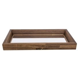 Bandeja Com Espelho Buss & Wessler 15X30cm - Caramelo