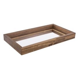 Bandeja Com Espelho Buss & Wessler 15X30cm - Caramelo