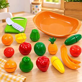 Bandeja com Frutas e Legumes Nutri Cozinha Tateti - 303