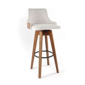 Banqueta Giratória Turim 104 cm Havan Casa - Off White