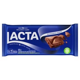 Barra de Chocolate Ao Leite Lacta - 80G