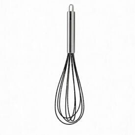 Batedor de Claras com Cabo Inox Brinox 30Cm - Duo Preto