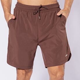 Bermuda Esportiva Masculina De Tactel Scream Marrom 19-1419