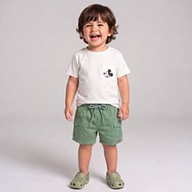Bermuda Infantil Menino 1 a 3 Anos Yoyo Kids  Dark Green