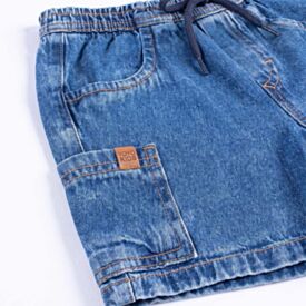 Bermuda Infantil Menino 1 a 3 Anos Yoyo Kids Jeans