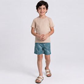 Bermuda Infantil Menino 4 a 10 Anos Em Microfibra Hot Dog
