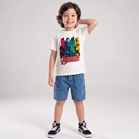 Bermuda Infantil Menino 4 a 10 Anos Jeans Hot Dog