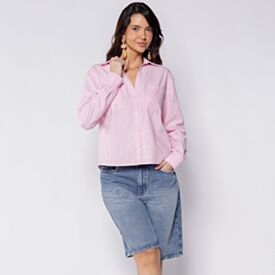 Bermuda Jorts Feminina Jeans Patricia Foster Azul Medio