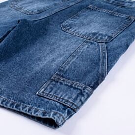 Bermuda Juvenil Menino 12 a 16 Anos Em Hot Dog Jeans Medio
