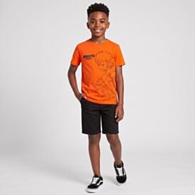 Bermuda Juvenil Menino 12 a 16 Anos Em Sarja Hot Dog Preto