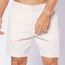Bermuda Masculina Alfaiataria Com Textura Marc Alain Natural