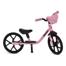 Bicicleta de Equilíbrio Sem Pedal Rosa Brinquedos Bandeirante