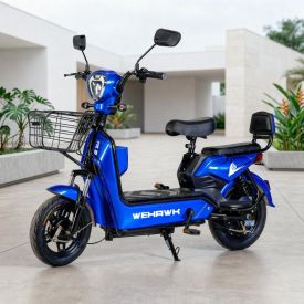 Bicicleta Elétrica Wehawk Wx-03 Basket 800W Bateria 48V - Azul