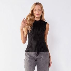 Blusa Feminina De Tric&ocirc; Canelado Patricia Foster
