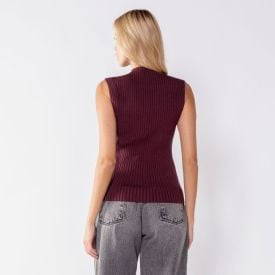 Blusa Feminina De Tric&ocirc; Canelado Patricia Foster