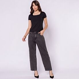 Blusa Feminina Em Poliamida Patricia Foster Preto